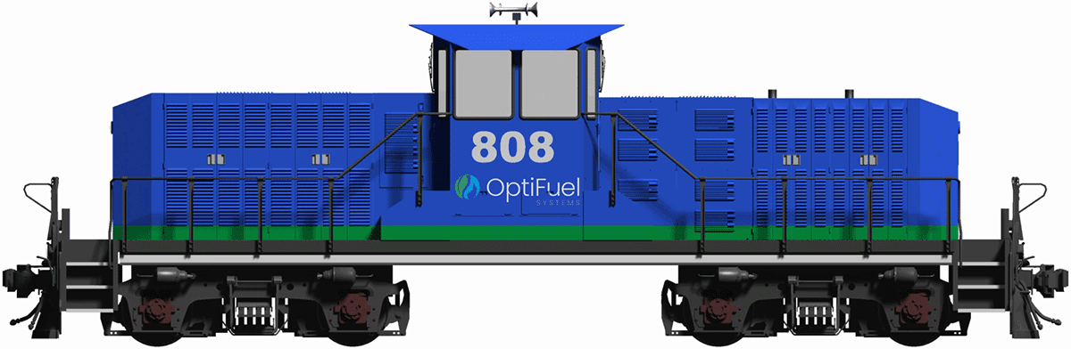OptiFuel Total-Zero™ Center Cab Switcher Locomotive