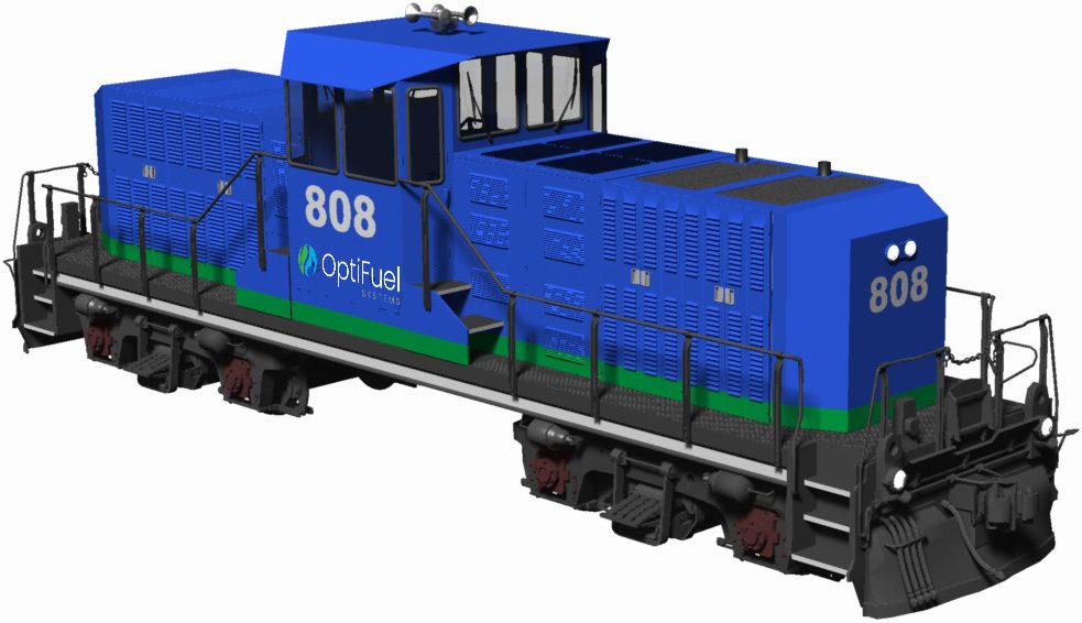 OptiFuel Total-Zero™ Center Cab Switcher Locomotive