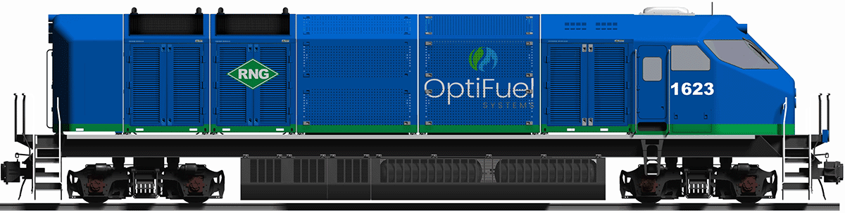 OptiFuel Total-Zero™ Road Switcher Locomotive