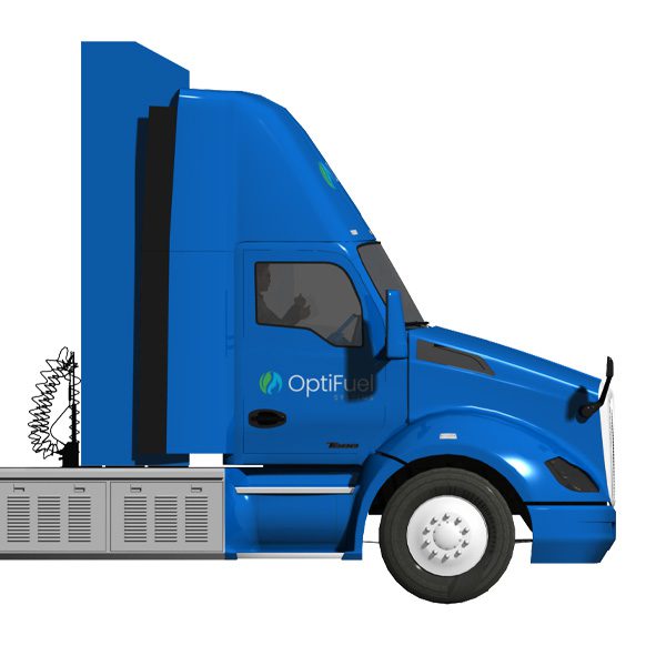 OptiFuel's Total-Zero™ 650 hp RNG-Powered Semi-Truck