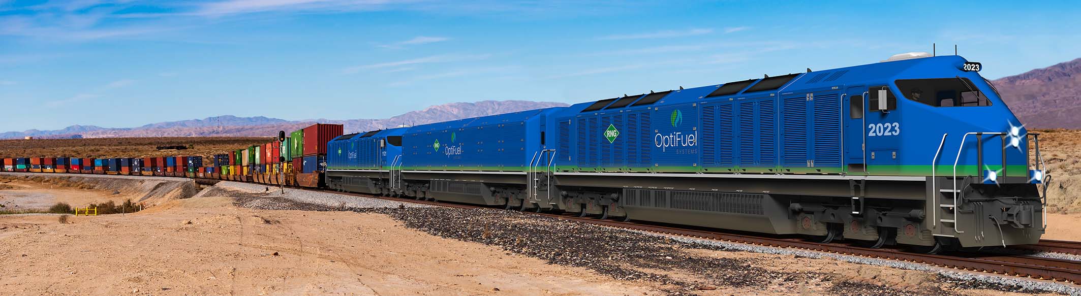 RNG-Powered Zero Emission Locomotive | OptiFuel Systems