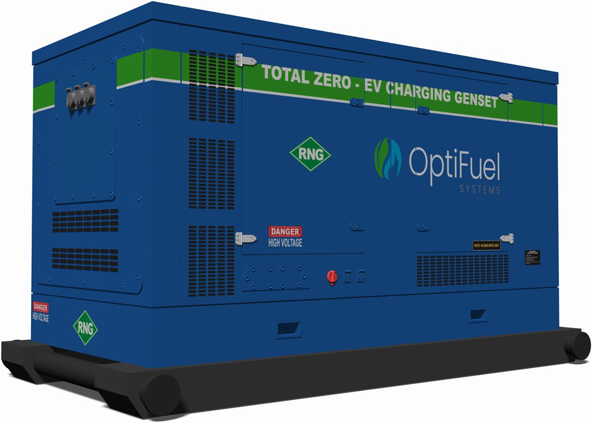 OptiFuel Total-Zero™ Skid-Mounted RNG Generator