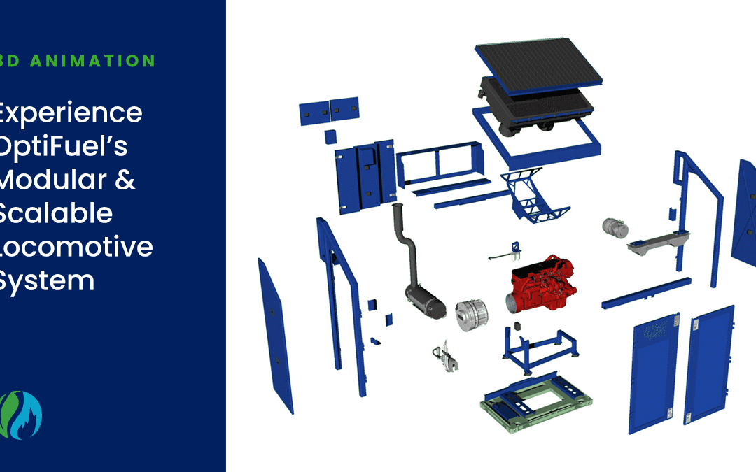360 Degree 3D Animation of OptiFuel’s Total-Zero™ Modular Locomotive System