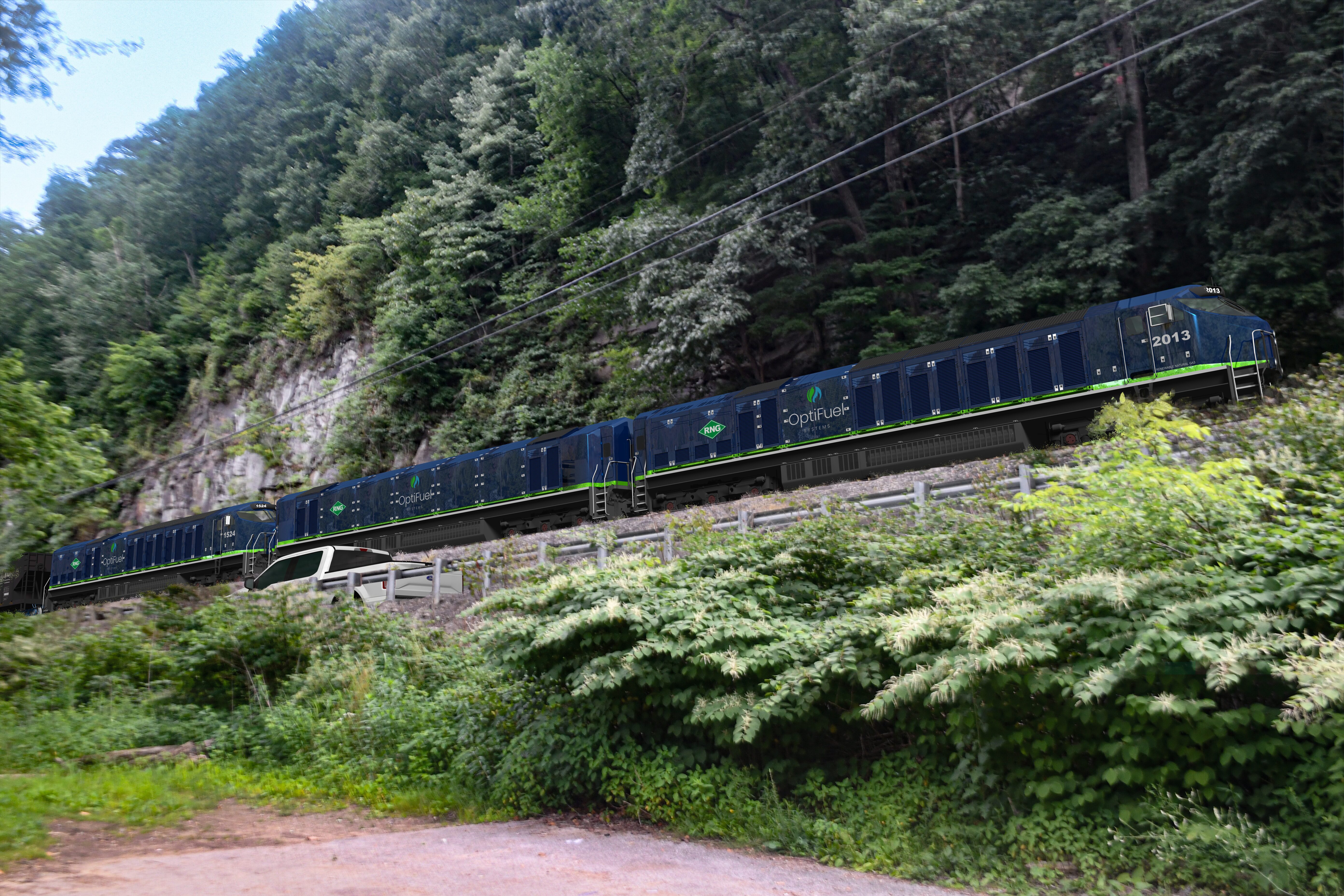 80' Line Haul Locomotive New River Bridge