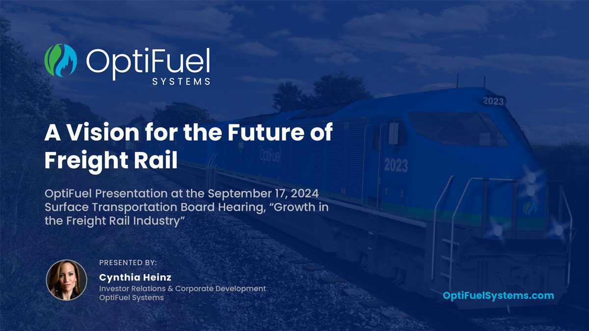 A Vision for the Future of Freight Rail - Surface Transportation Board Hearing, September 2024